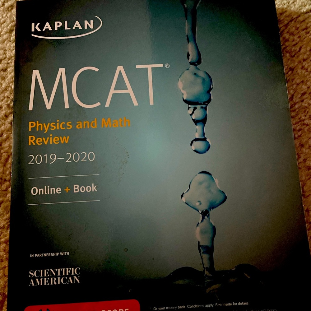 Kaplan MCAT Physics & Math Review Book 2020